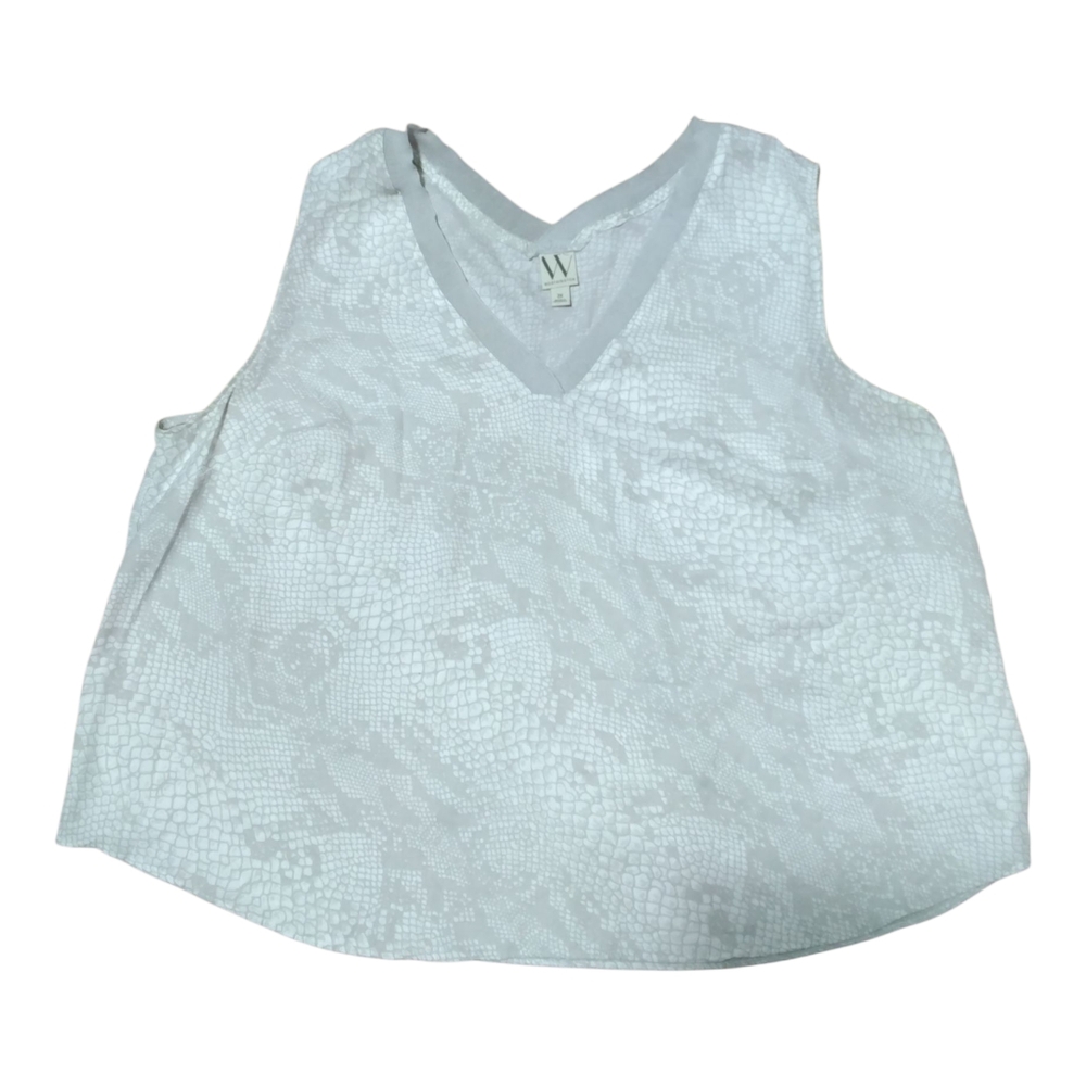 Worthington Gray Snake Print SSleeveless Tank Top